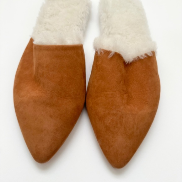 Jenni Kayne Shearling-Lined Mule in Walnut size 37 - Picture 3 of 6